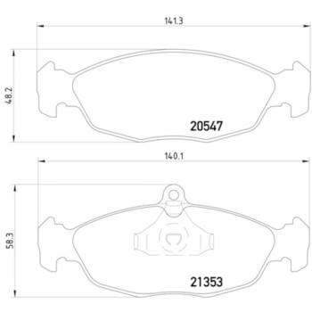 1996 Jaguar XJR Disc Brake Pad Rear Hella Pagid 355007531 image 4 of 4