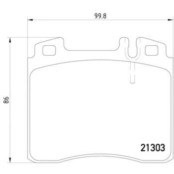 1997 Mercedes-Benz S500 Disc Brake Pad Front Hella Pagid 355007551 image 4 of 4