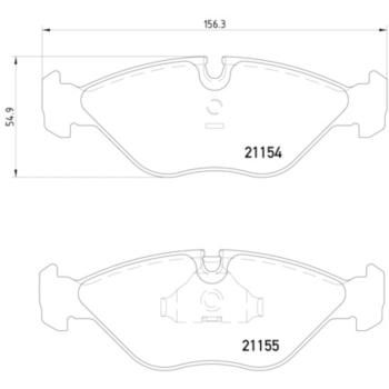 1997 Saab 9000 Disc Brake Pad Front Hella Pagid 355007591 image 4 of 4