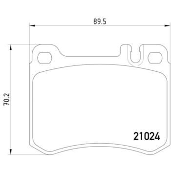 1986 Mercedes-Benz 560SL Disc Brake Pad Front Hella Pagid 355007611 image 4 of 4