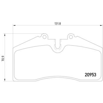 1994 Porsche 968 Disc Brake Pad Front Hella Pagid 355007701 image 4 of 4
