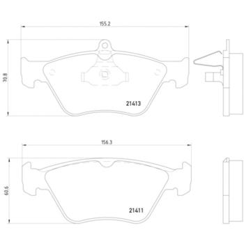 1996 Saab 900 Disc Brake Pad Front Hella Pagid 355007731 image 4 of 4