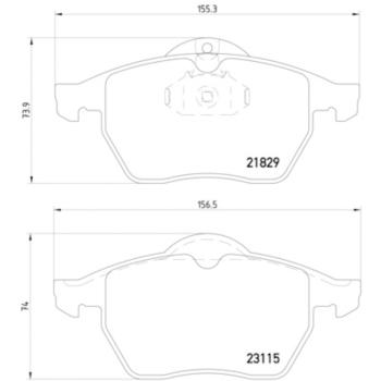 1997 Saab 900 Disc Brake Pad Front Hella Pagid 355007771 image 4 of 4