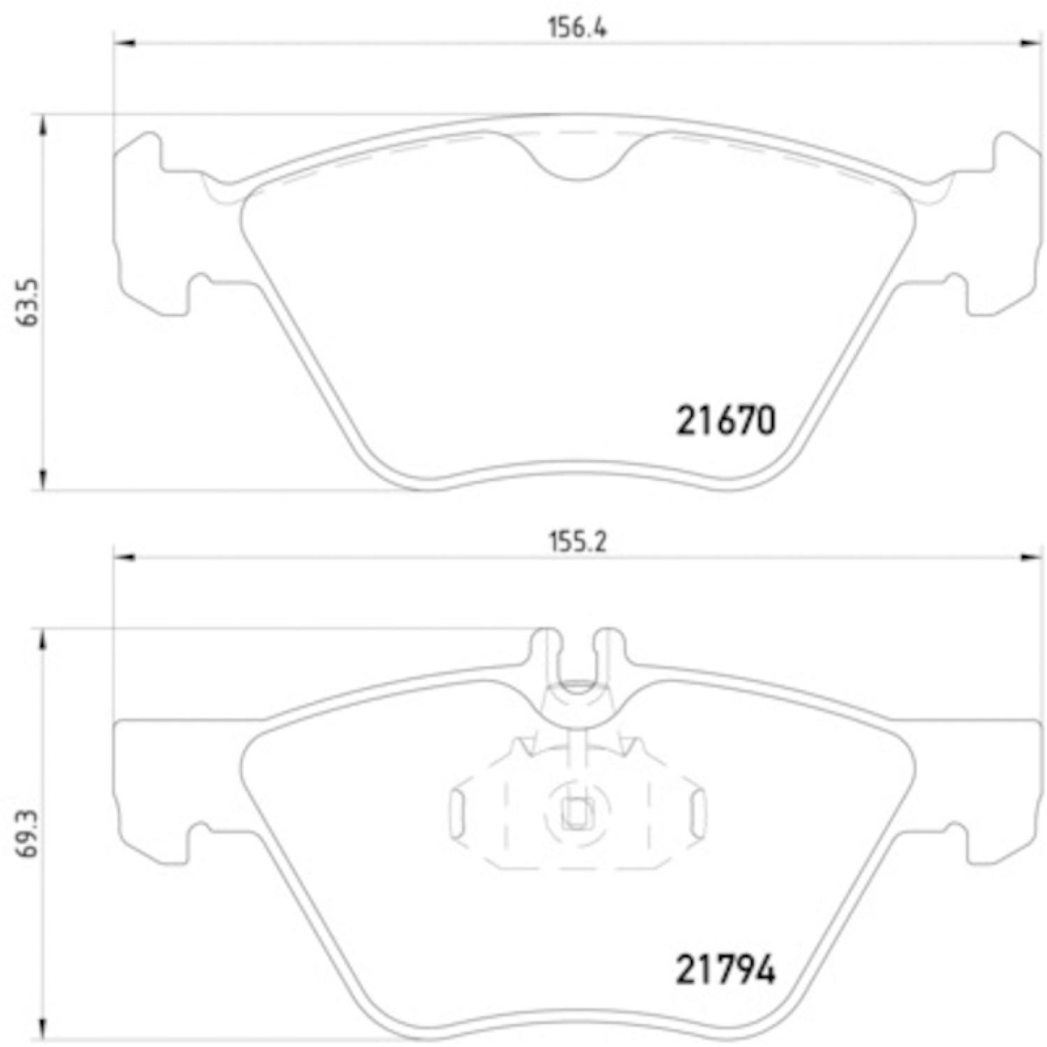 Hella Pagid 355007861 Disc Brake Pad product image 4 of 4