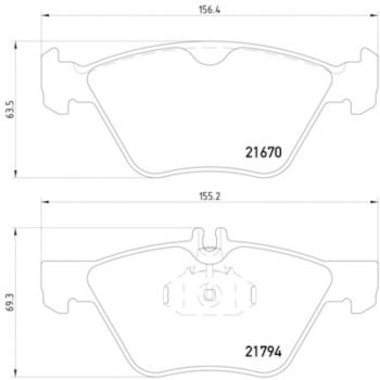 2008 Chrysler Crossfire Disc Brake Pad Front Hella Pagid 355007861 image 4 of 4