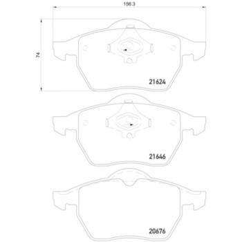 1996 Audi A4 Disc Brake Pad Front Hella Pagid 355007881 image 4 of 4
