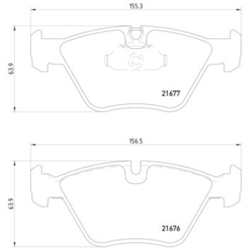 1999 BMW 528i Disc Brake Pad Front Hella Pagid 355007961 image 4 of 4