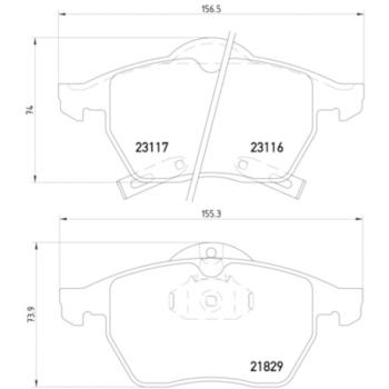 2000 Saab 9-3 Disc Brake Pad Front Hella Pagid 355008041 image 4 of 4