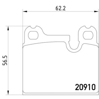 1989 Porsche 911 Disc Brake Pad Rear Hella Pagid 355008111 image 4 of 4