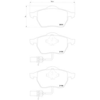2003 Audi A4 Disc Brake Pad Front Hella Pagid 355008411 image 4 of 4