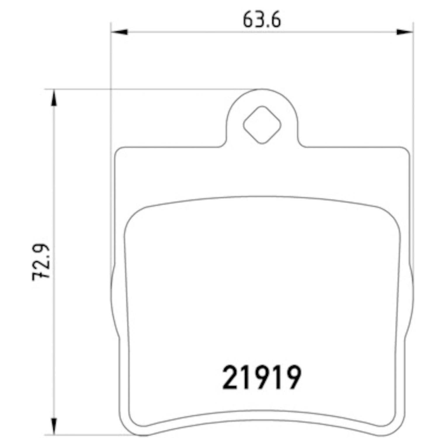Hella Pagid 355008461 - Disc Brake Pad Hella Pagid 355008461 Disc Brake Pad product image 4 of 4