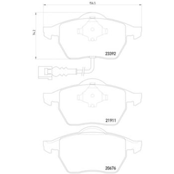2005 Audi TT Disc Brake Pad Front Hella Pagid 355008471 image 4 of 4