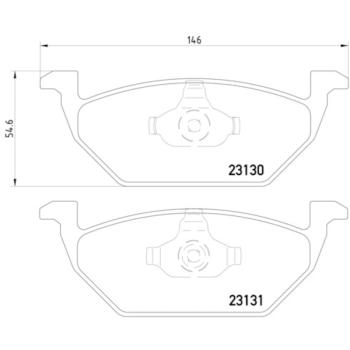 1999 Volkswagen Beetle Disc Brake Pad Front Hella Pagid 355008591 image 4 of 4