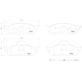 2001 Mercedes-Benz ML320 Disc Brake Pad Front Hella Pagid 355008661 image 4 of 4