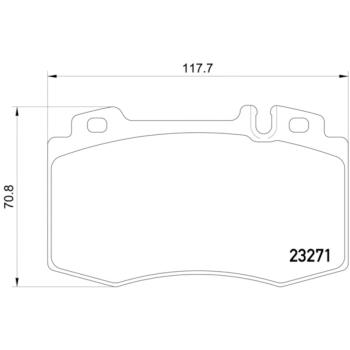 2002 Mercedes-Benz ML55 AMG Disc Brake Pad Front Hella Pagid 355008691 image 4 of 4