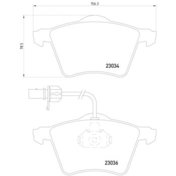 1999 Volkswagen EuroVan Disc Brake Pad Front Hella Pagid 355008771 image 4 of 4