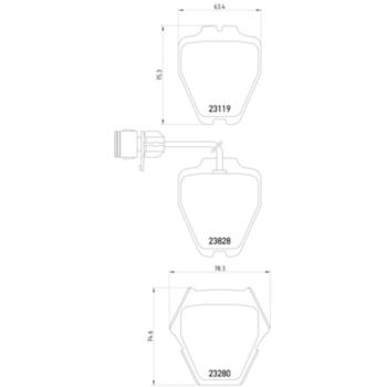 Hella Pagid 355008791 Disc Brake Pad product image 4 of 4