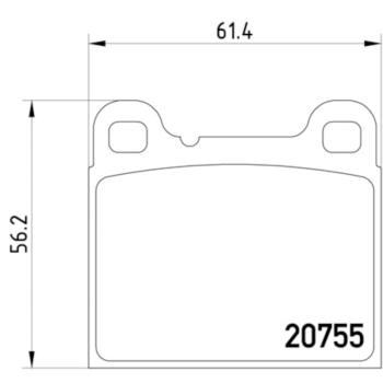 2002 Volvo C70 Disc Brake Pad Rear Hella Pagid 355008801 image 4 of 4