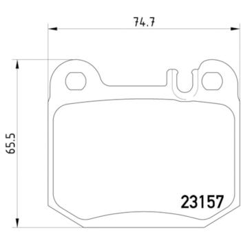 2002 Mercedes-Benz ML55 AMG Disc Brake Pad Rear Hella Pagid 355008831 image 4 of 4