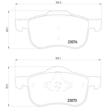 2003 Volvo XC70 Disc Brake Pad Front Hella Pagid 355008851 image 4 of 4