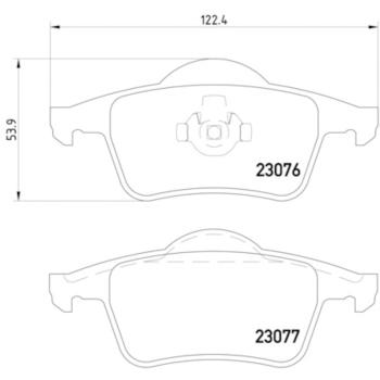 2003 Volvo XC70 Disc Brake Pad Rear Hella Pagid 355008871 image 4 of 4