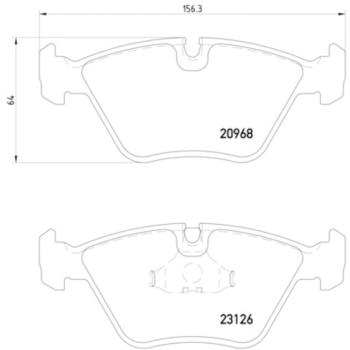 1996 Jaguar XJR Disc Brake Pad Front Hella Pagid 355008971 image 4 of 4