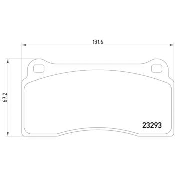 2013 Nissan GT-R Disc Brake Pad Rear Hella Pagid 355008981 image 4 of 4