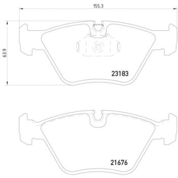 2004 BMW 330Ci Disc Brake Pad Front Hella Pagid 355009001 image 4 of 4