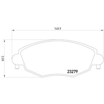 2007 Jaguar X-Type Disc Brake Pad Front Hella Pagid 355009071 image 4 of 4