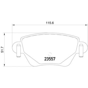 2002 Jaguar X-Type Disc Brake Pad Rear Hella Pagid 355009081 image 4 of 4
