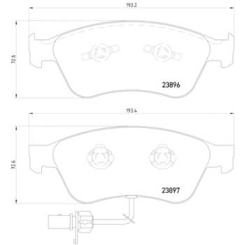 2006 Audi A8 Quattro Disc Brake Pad Front Hella Pagid 355009211 image 4 of 4