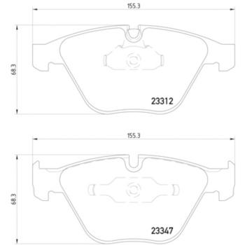 2009 BMW M3 Disc Brake Pad Front Hella Pagid 355009271 image 4 of 4