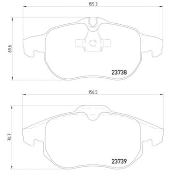 2003 Saab 9-3 Disc Brake Pad Front Hella Pagid 355009311 image 4 of 4