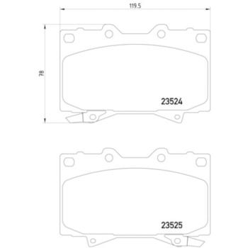 1999 Lexus LX470 Disc Brake Pad Front Hella Pagid 355009371 image 4 of 4