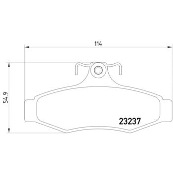 2001 Mitsubishi Diamante Disc Brake Pad Rear Hella Pagid 355009491 image 4 of 4