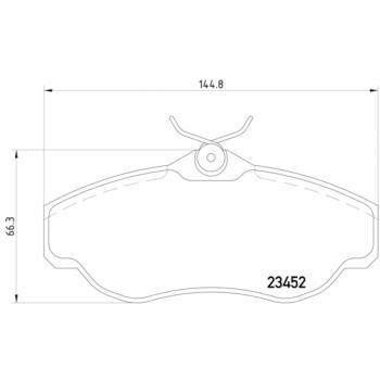 2001 Land Rover Range Rover Disc Brake Pad Front Hella Pagid 355009531 image 4 of 4