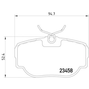 2001 Land Rover Range Rover Disc Brake Pad Rear Hella Pagid 355009541 image 4 of 4