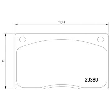 1990 Jaguar XJS Disc Brake Pad Front Hella Pagid 355009611 image 4 of 4