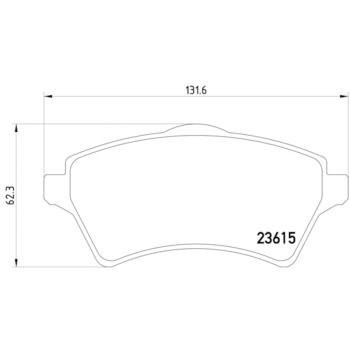 2005 Land Rover Freelander Disc Brake Pad Front Hella Pagid 355009761 image 4 of 4