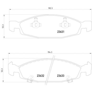 2001 Jeep Grand Cherokee Disc Brake Pad Front Hella Pagid 355009881 image 4 of 4