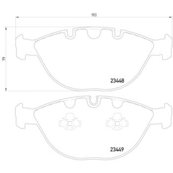 2005 BMW X5 Disc Brake Pad Front Hella Pagid 355009921 image 4 of 4