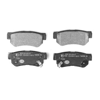 2001 Kia Optima Disc Brake Pad Rear Hella Pagid 355009971 image 2 of 3