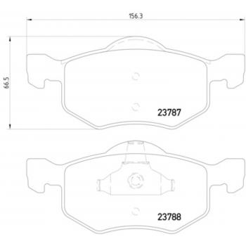 2006 Mercury Mariner Disc Brake Pad Front Hella Pagid 355010141 image 1 of 2