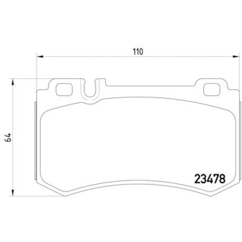 2004 Mercedes-Benz SL600 Disc Brake Pad Rear Hella Pagid 355010291 image 4 of 4