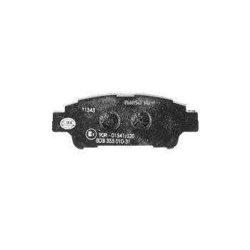 2008 Toyota Sienna Disc Brake Pad Rear Hella Pagid 355010311 image 1 of 3