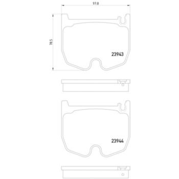 2004 Mercedes-Benz SL600 Disc Brake Pad Front Hella Pagid 355010381 image 4 of 4