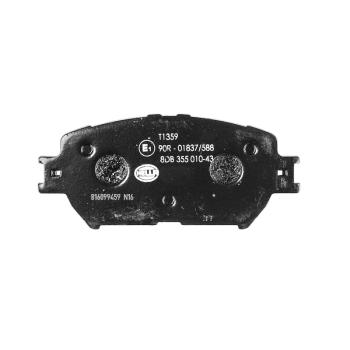 2010 Lexus IS250 Disc Brake Pad Front Hella Pagid 355010431 image 1 of 3