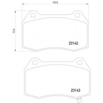 2007 Nissan 350Z Disc Brake Pad Front Hella Pagid 355010681 image 1 of 2