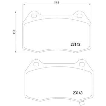 2007 Nissan 350Z Disc Brake Pad Front Hella Pagid 355010681 image 2 of 2