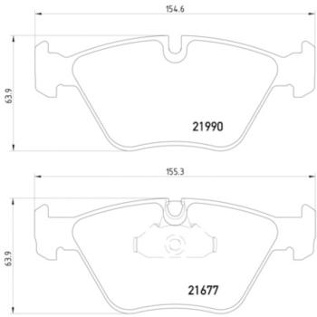 2002 BMW 525i Disc Brake Pad Front Hella Pagid 355010711 image 4 of 4
